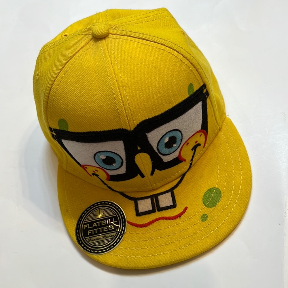 Nickelodeon SpongeBob Nerdpants Yellow Fitted Hat L/XL